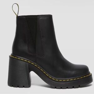 Dr Martens | Spence Leather Flared Heel Chelsea Boots
